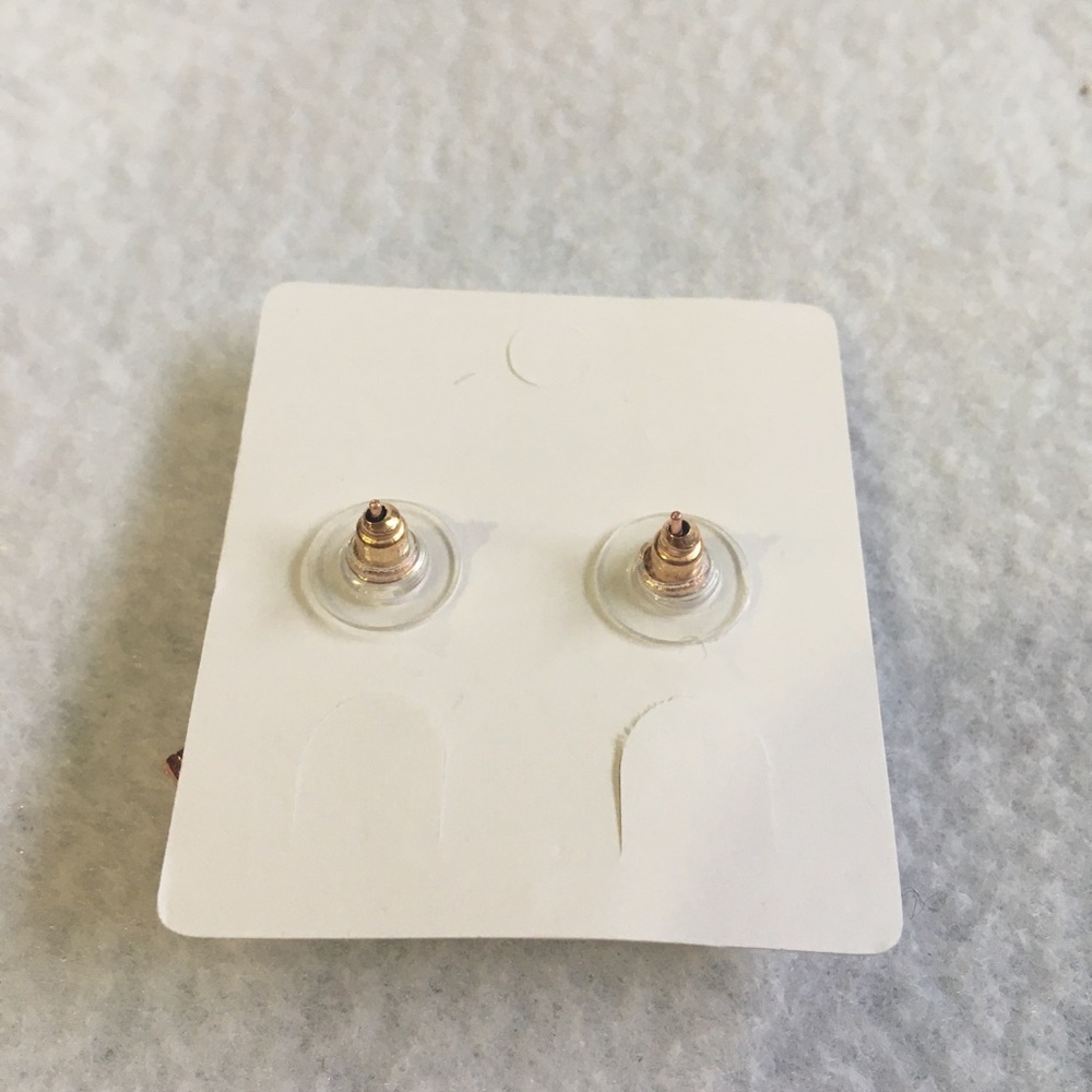 Rose Gold Leaf Ear Jacket Earrings - Picture 5 of 5
